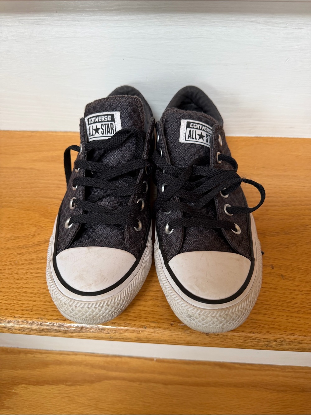 $45 Converse Black and White Low Top Sneakers - Classic All Star